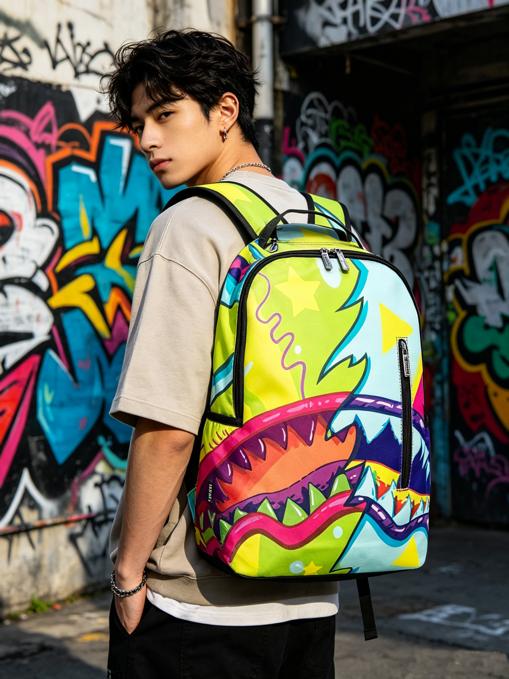 Travel Packing Accessories - New Trendy Street-Style Design Backpack for