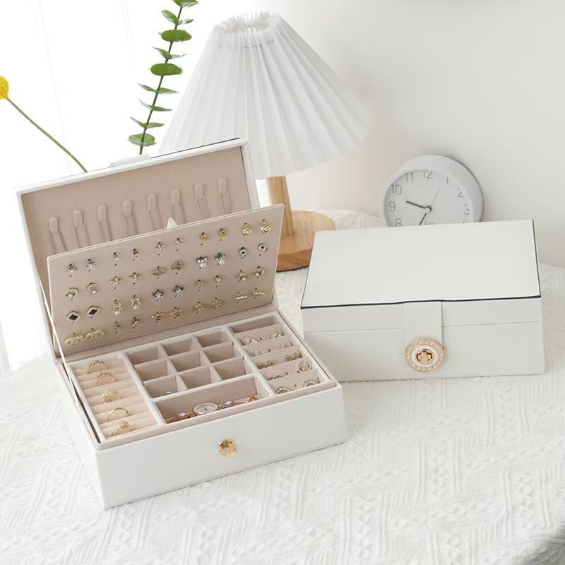 Travel Jewellery & Accessories Organiser - Jewellery Box Organiser, Small Travel PU