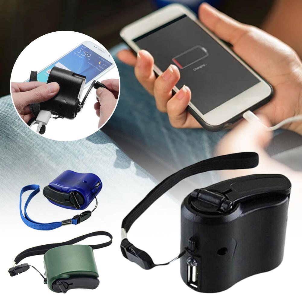 Travel Accessories Electronics - Portable Outdoor Hand Crank USB Phone