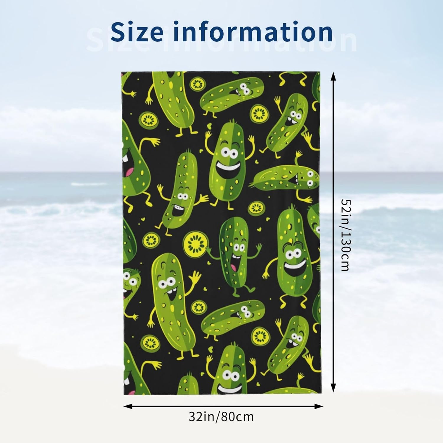 Funny Pickle Beach Towel, Soft - Travel Towel Quick Dry recensione e prezzo