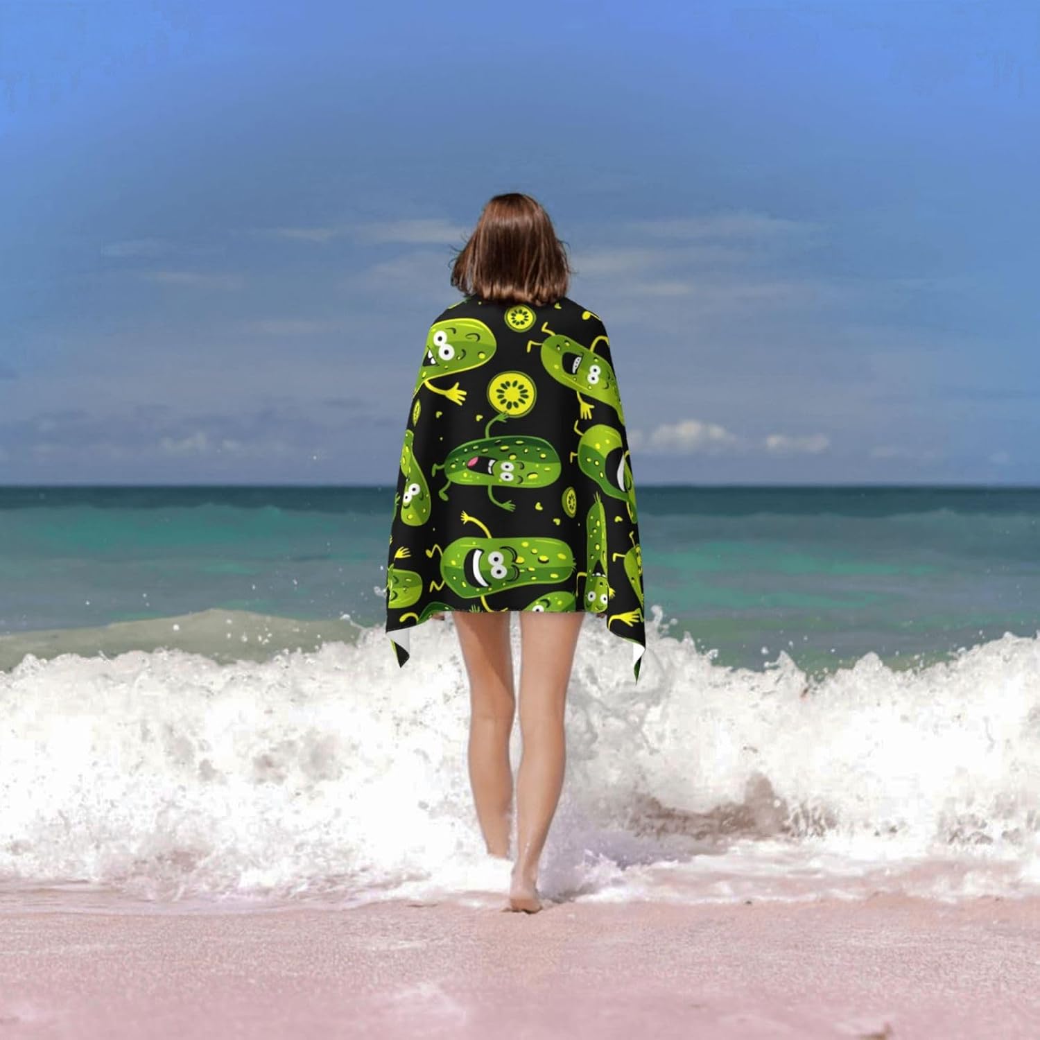 Funny Pickle Beach Towel, Soft - Travel Towel Quick Dry recensione e prezzo