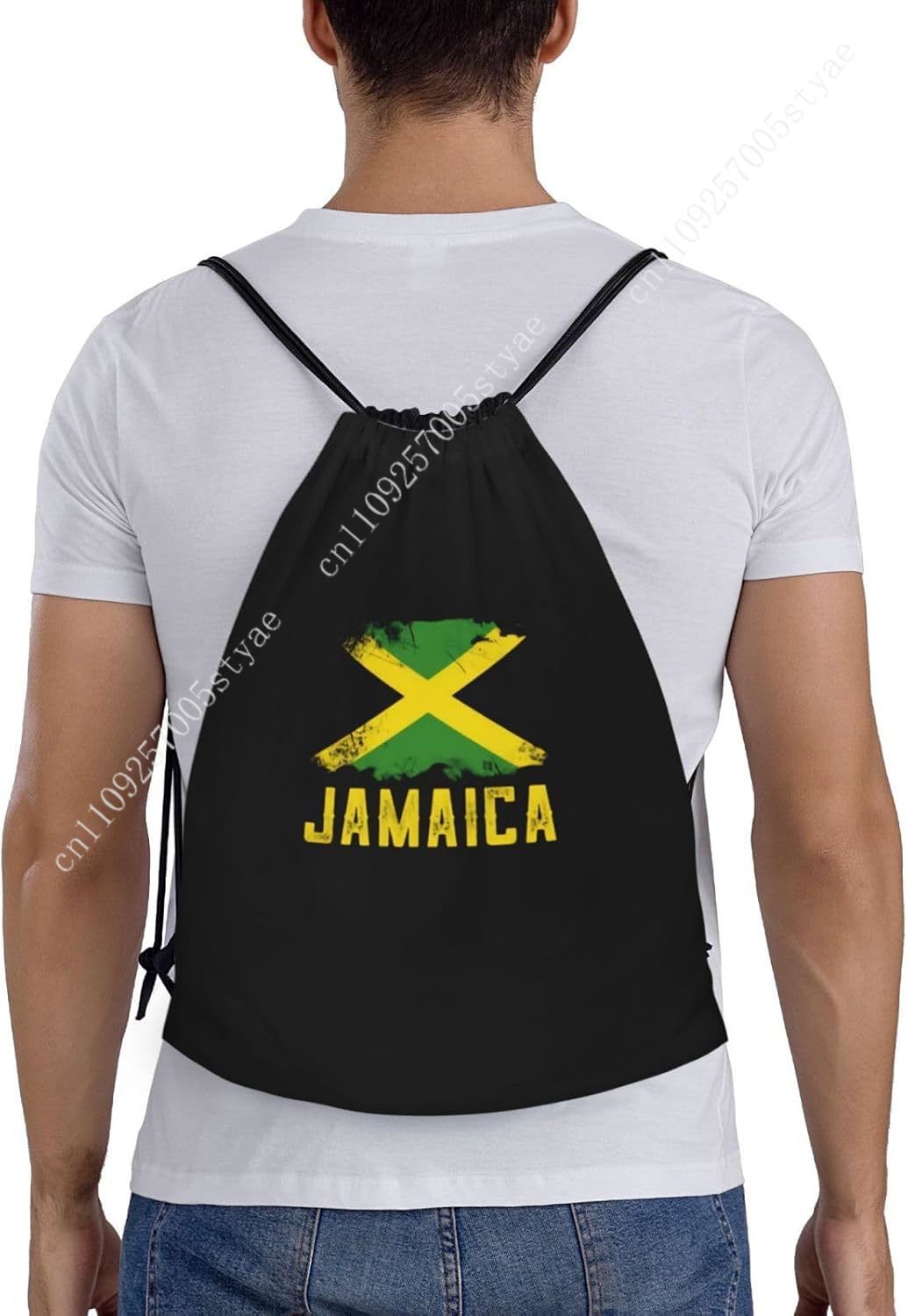 Jamaica Flag Drawstring Bag Ba - Travel Accessories For Jamaica recensione e prezzo