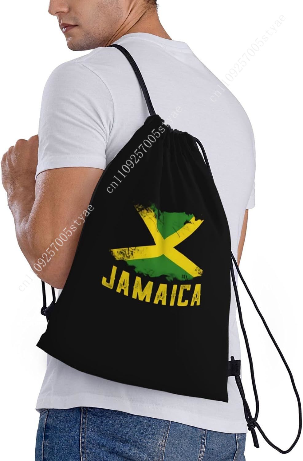 Jamaica Flag Drawstring Bag Ba - Travel Accessories For Jamaica recensione e prezzo