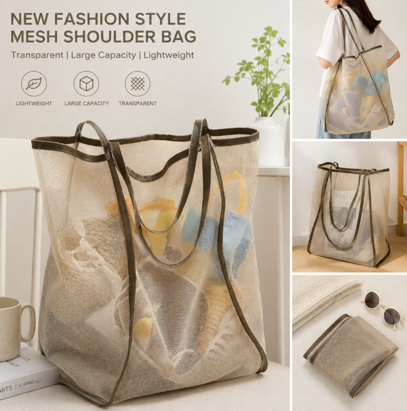 Mesh Beach Bag Lightweight, Br - Travel Packing Accessories recensione e prezzo