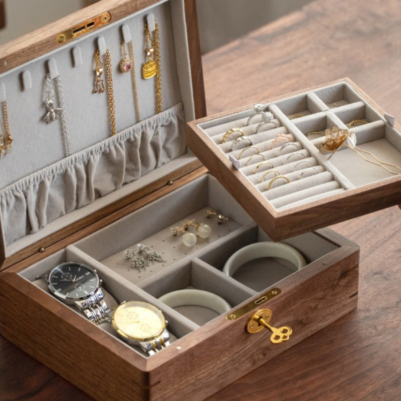 Portable Jewellery Box Solid W - Travel Jewellery & Accessories Organiser recensione e prezzo