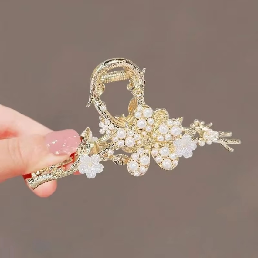 1 Pcs Metal Hair Claw Pearl Ha - Travel Accessories For Girls recensione e prezzo