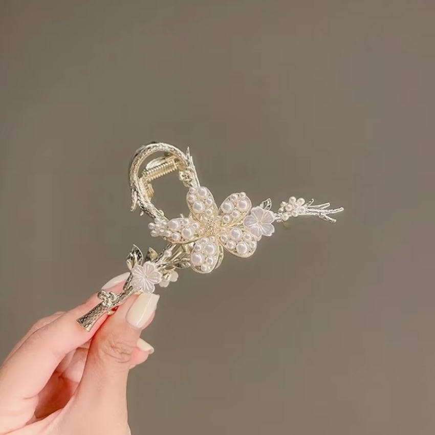 1 Pcs Metal Hair Claw Pearl Ha - Travel Accessories For Girls recensione e prezzo
