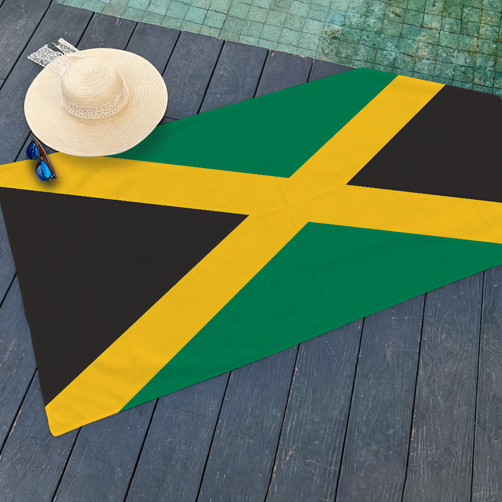 Nation Flag of Jamaica Beach T - Travel Accessories For Jamaica recensione e prezzo