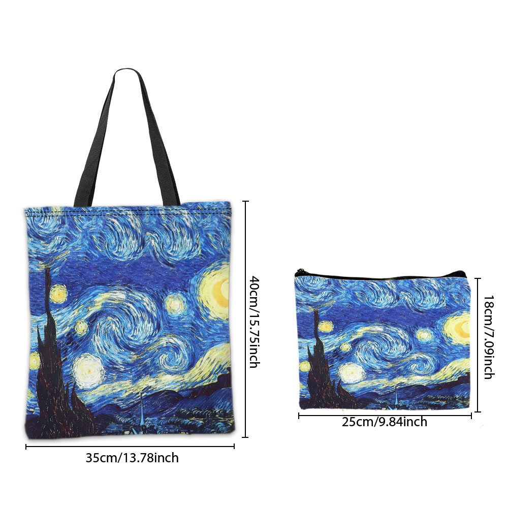 Van Gogh Series Tote Bag Cosme - Travel Packing Accessories recensione e prezzo