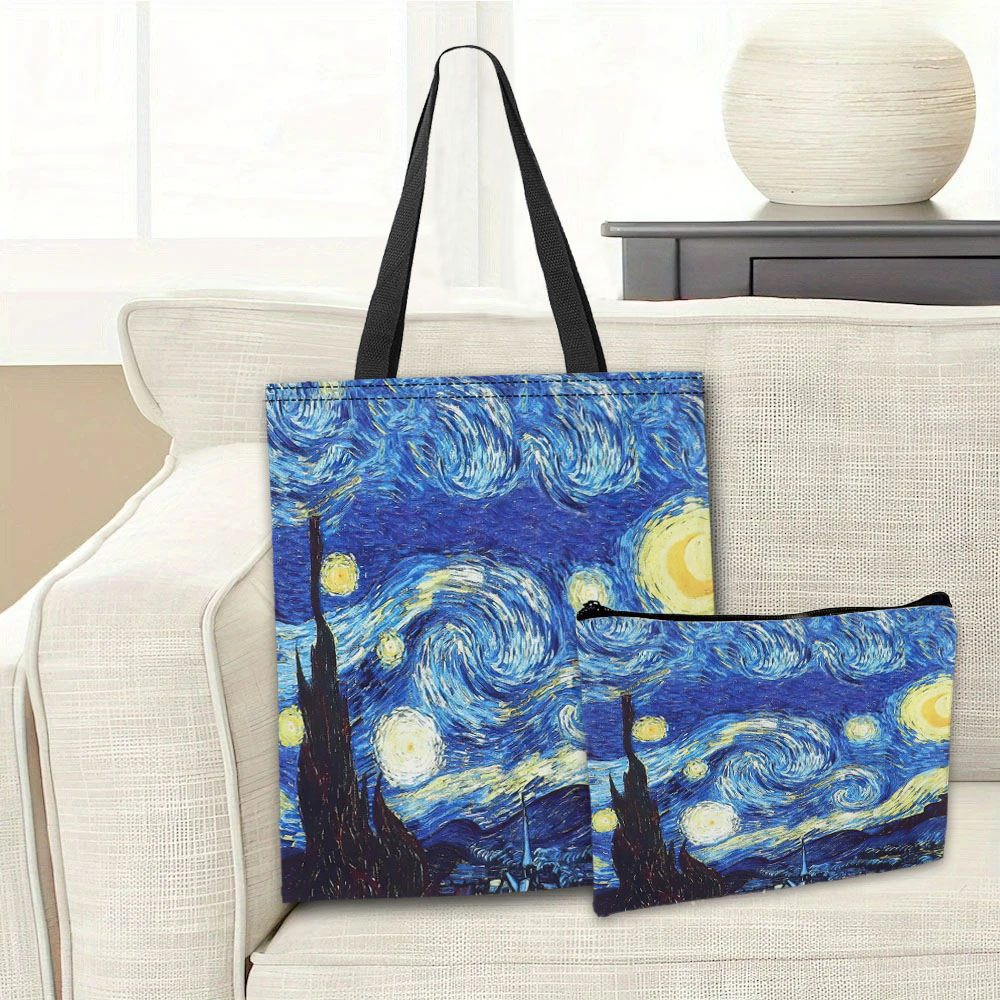 Van Gogh Series Tote Bag Cosme - Travel Packing Accessories recensione e prezzo