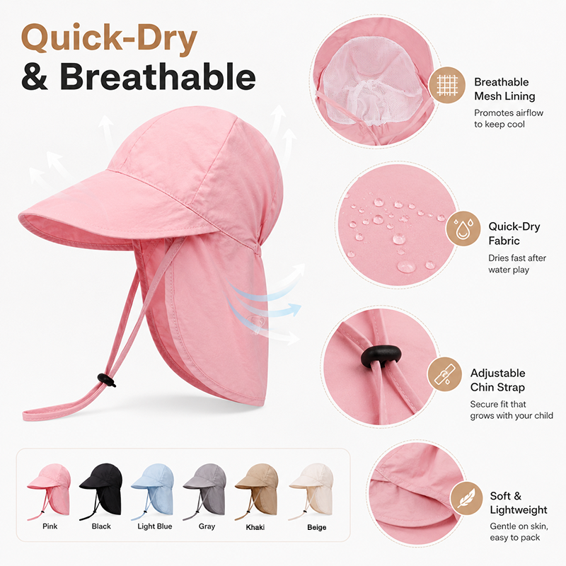 Quick Dry Baby Hats Summer Thi - Travel Accessories For Girls recensione e prezzo
