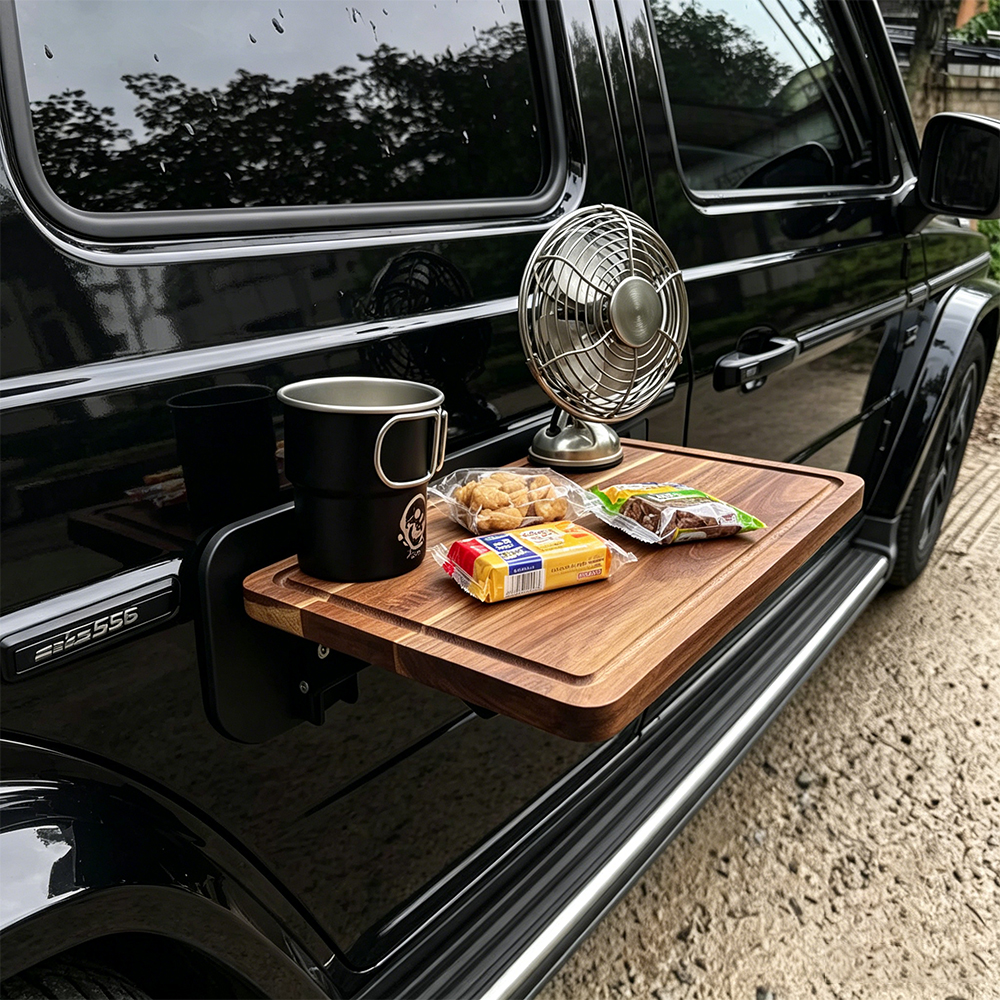 1PC Car Side Folding Wooden Ta - Travel Accessories In Car recensione e prezzo