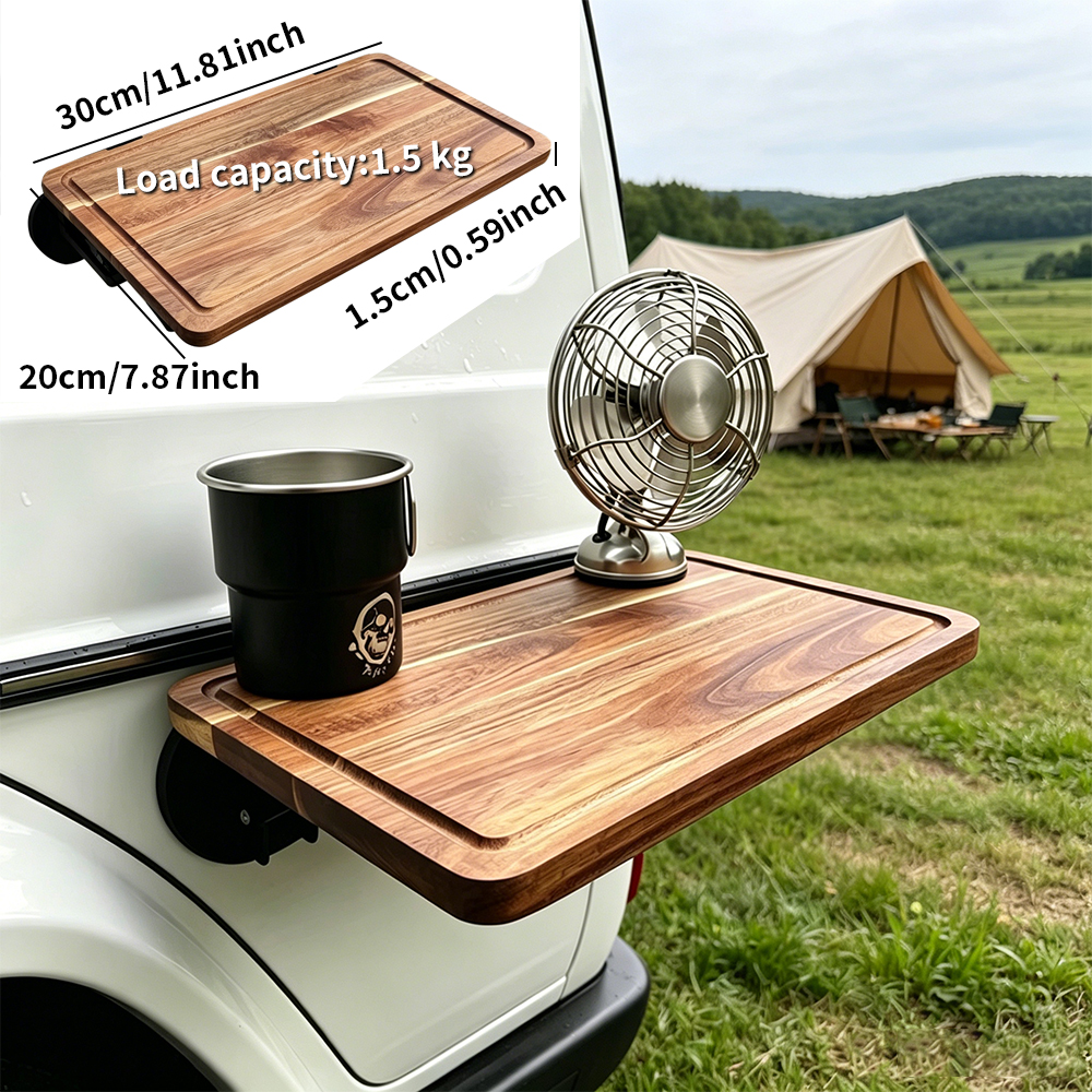 1PC Car Side Folding Wooden Ta - Travel Accessories In Car recensione e prezzo