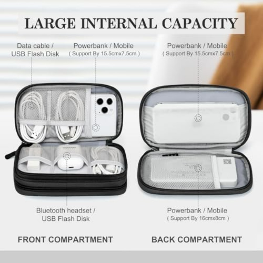 Travel Cable Organizer Pouch E - Travel Accessories Electronics recensione e prezzo