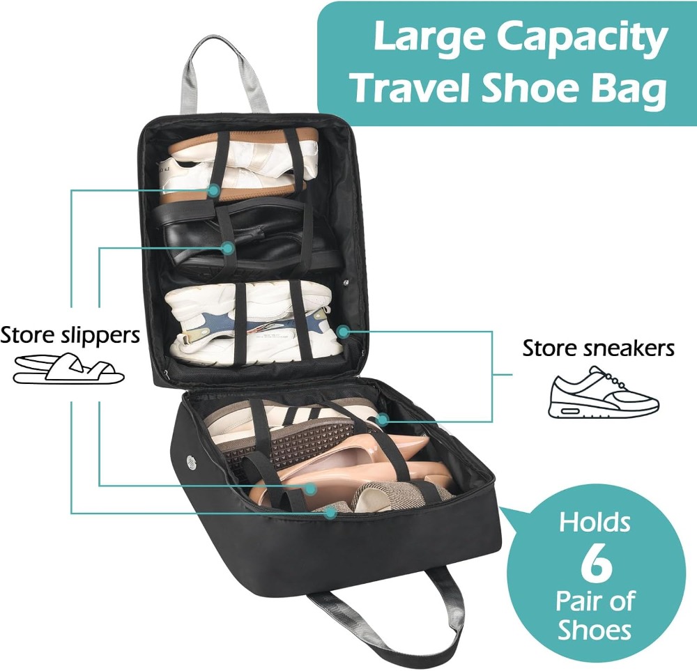 Travel Shoe Bags with Handle,  - Shoe Bag Travel recensione e prezzo