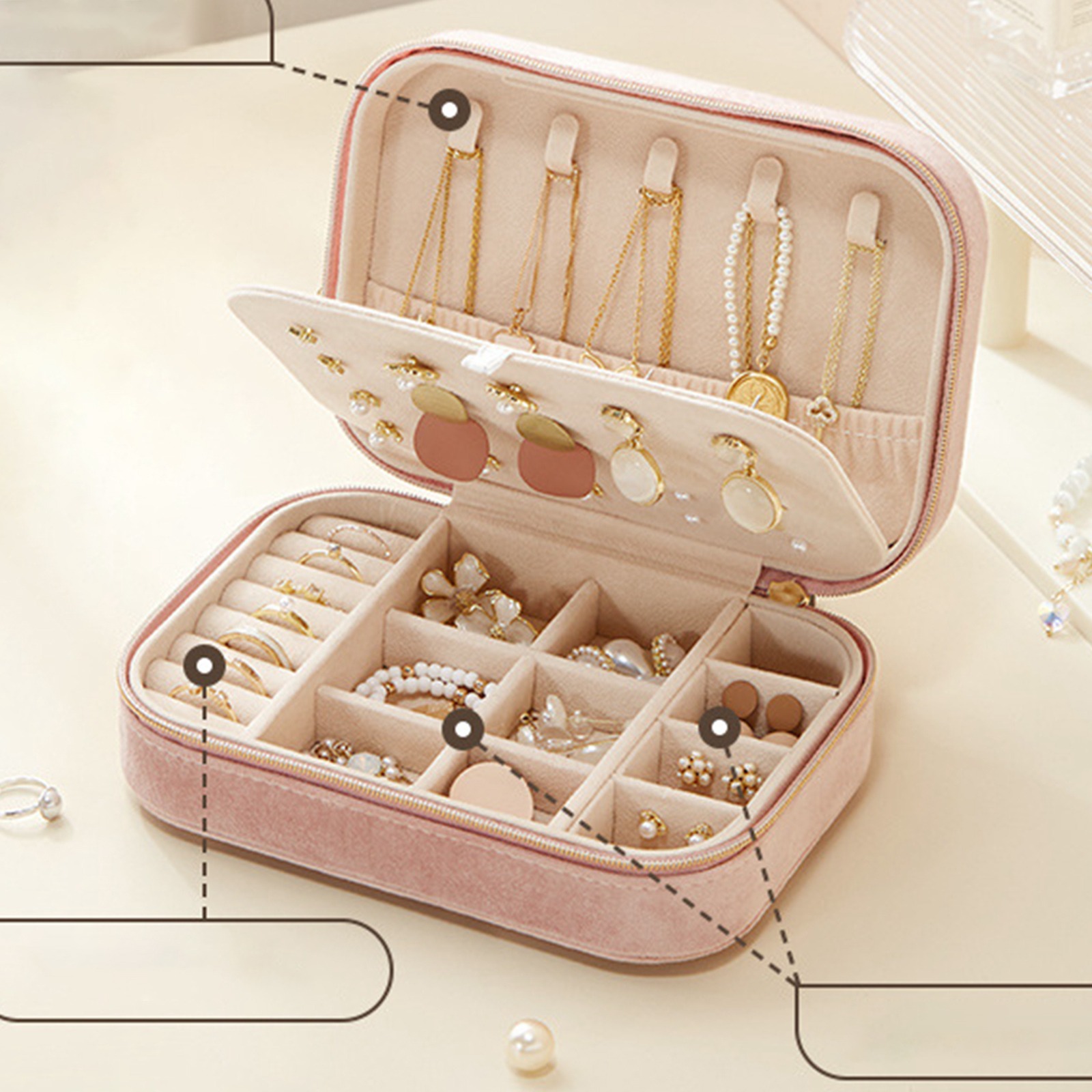 Jewelry Display Case Multi Com - Travel Jewellery & Accessories Organiser recensione e prezzo