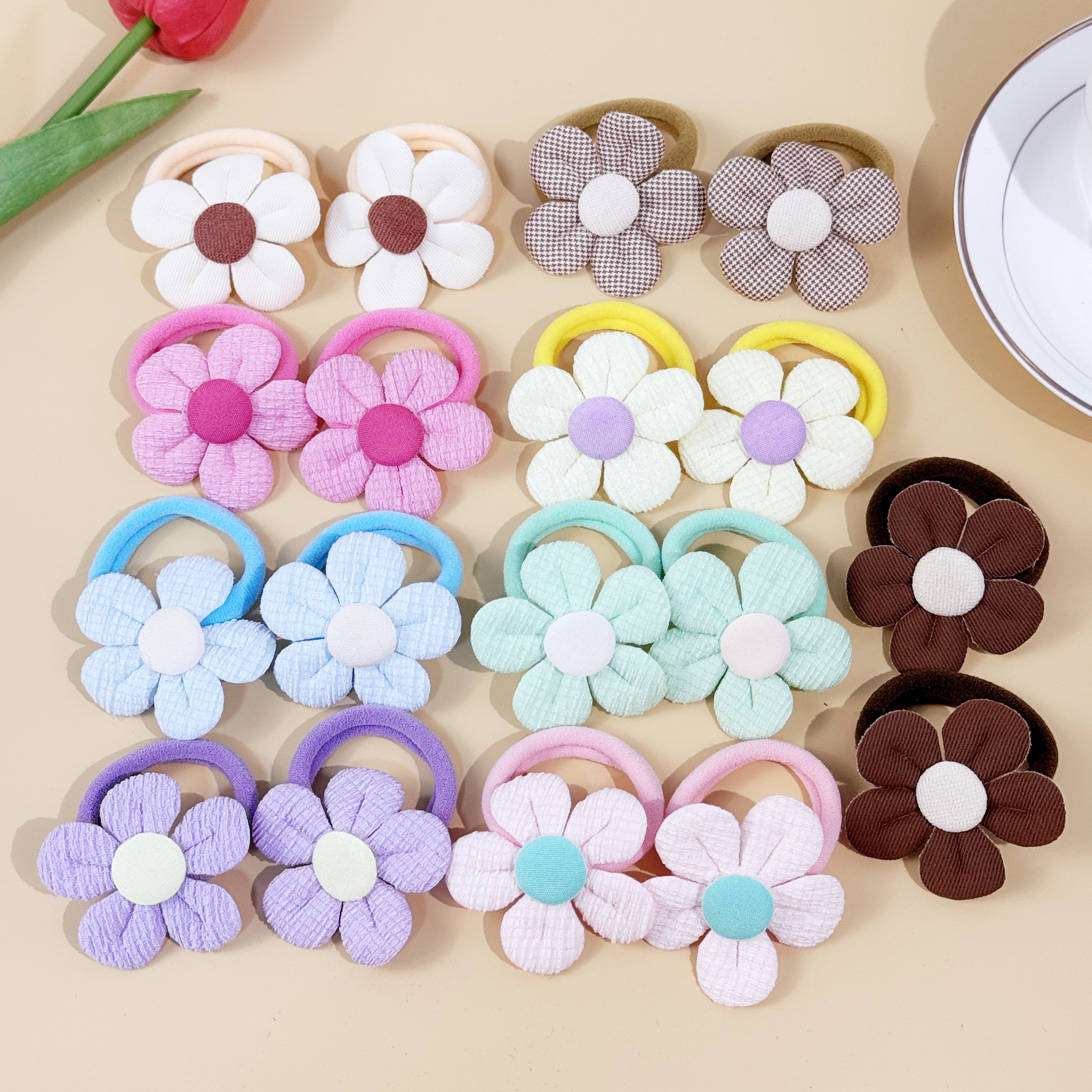 18pcs Sunflower Hair Ties Kids - Travel Accessories For Girls recensione e prezzo