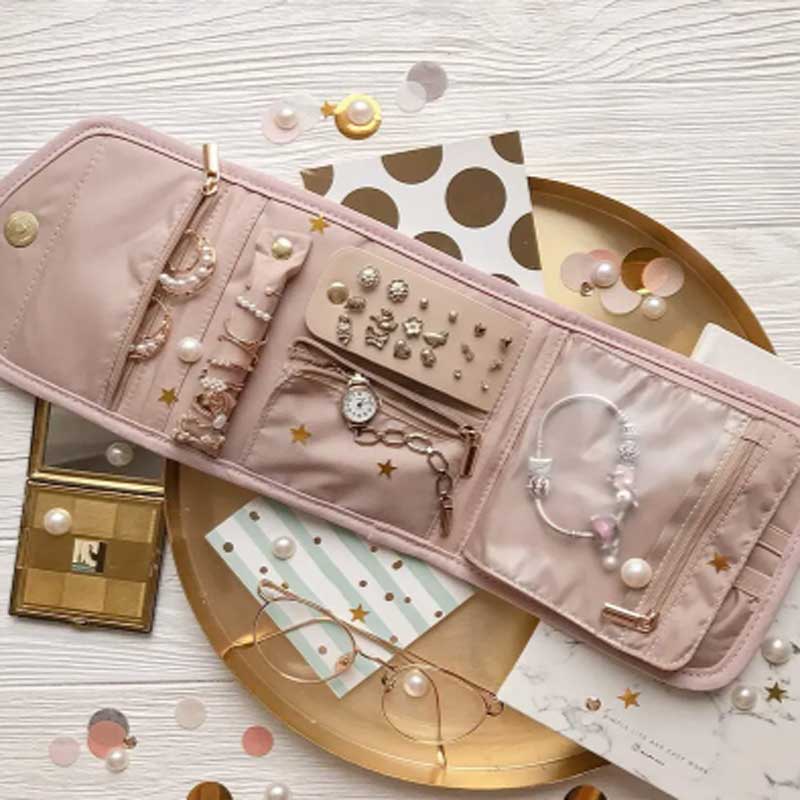 Foldable Jewellery Roll Conven - Travel Jewellery & Accessories Organiser recensione e prezzo
