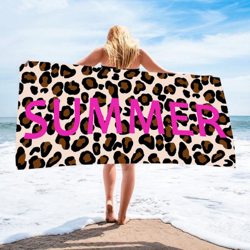 Leopard Print Bath Towel 70x14 - Travel Towel Quick Dry recensione e prezzo