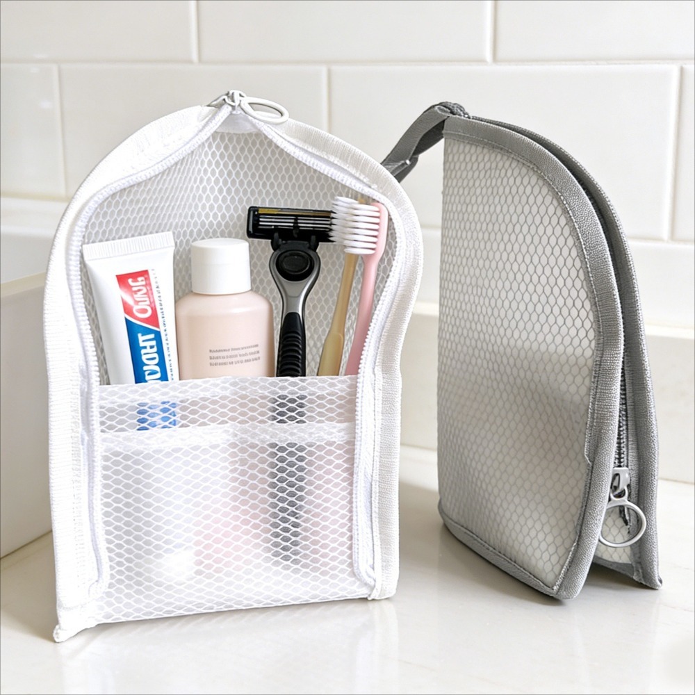 Mesh Toiletry Bag Breathable Q - Travel Packing Accessories recensione e prezzo