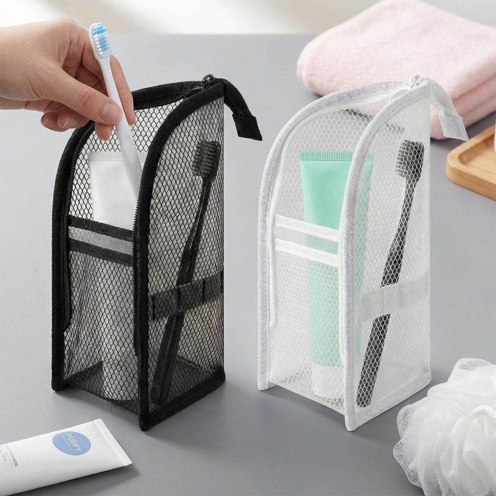 Mesh Toiletry Bag Breathable Q - Travel Packing Accessories recensione e prezzo