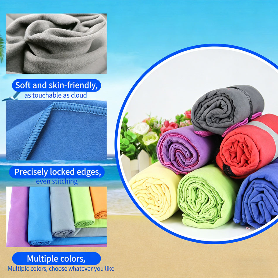 1PC Microfiber Beach Towel Qui - Travel Towel Quick Dry recensione e prezzo