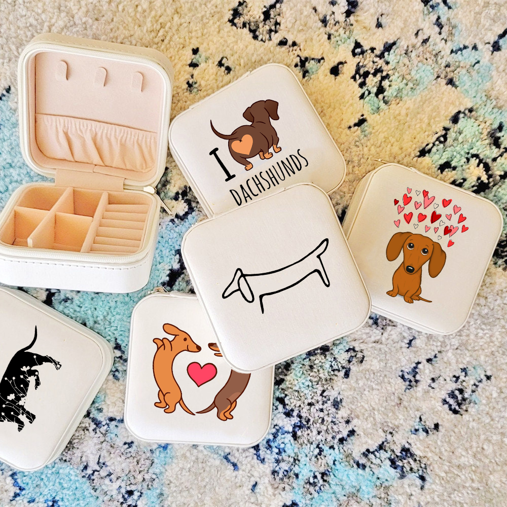 I Love Dachshunds Print Jewell - Travel Jewellery & Accessories Organiser recensione e prezzo