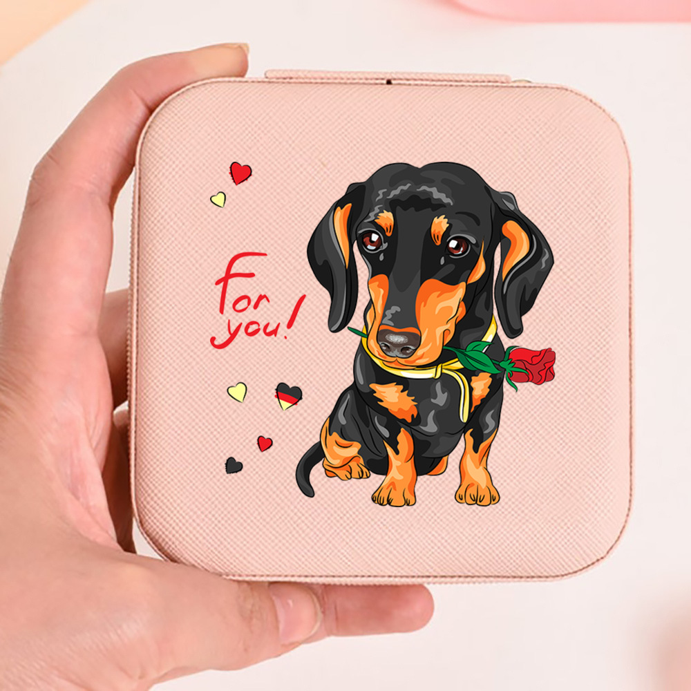 I Love Dachshunds Print Jewell - Travel Jewellery & Accessories Organiser recensione e prezzo